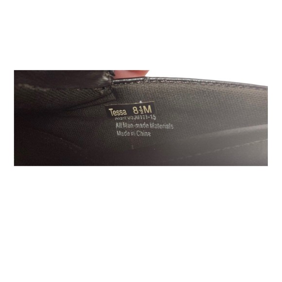 Andrew Geller Mules Magic Women's 8.5M Tessa Black Croco Embossed Stacked Heel - Picture 9 of 9